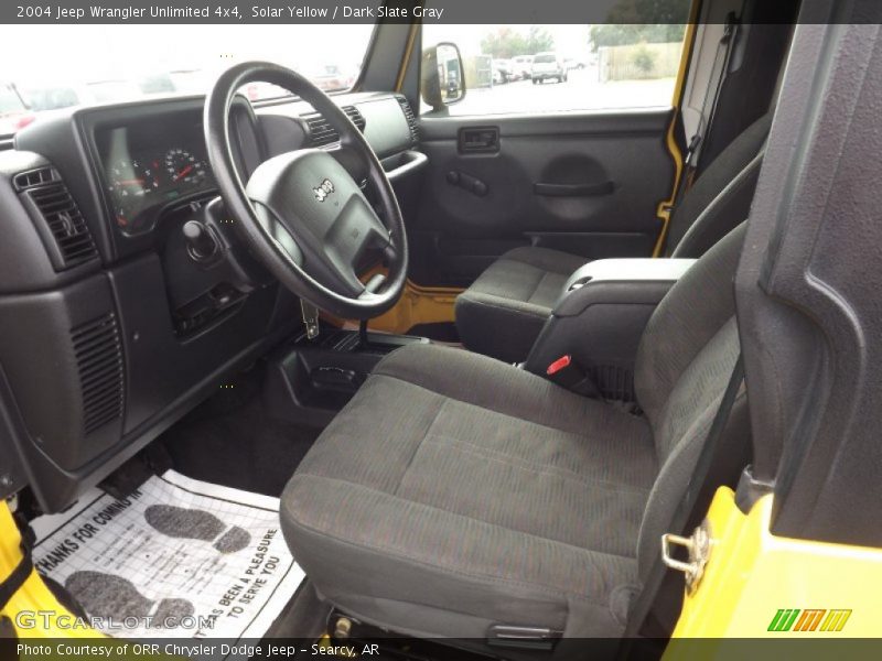  2004 Wrangler Unlimited 4x4 Dark Slate Gray Interior