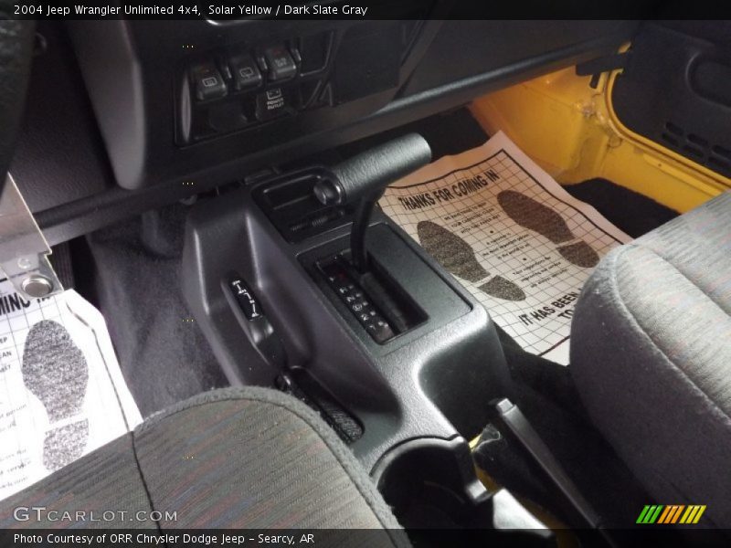 Solar Yellow / Dark Slate Gray 2004 Jeep Wrangler Unlimited 4x4