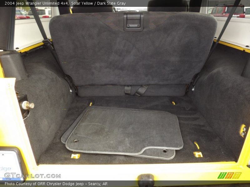 Solar Yellow / Dark Slate Gray 2004 Jeep Wrangler Unlimited 4x4