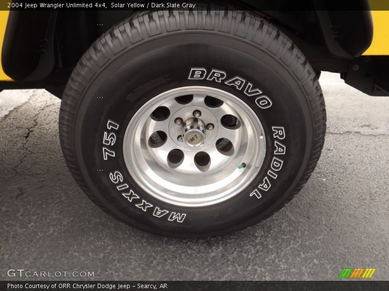 Custom Wheels of 2004 Wrangler Unlimited 4x4