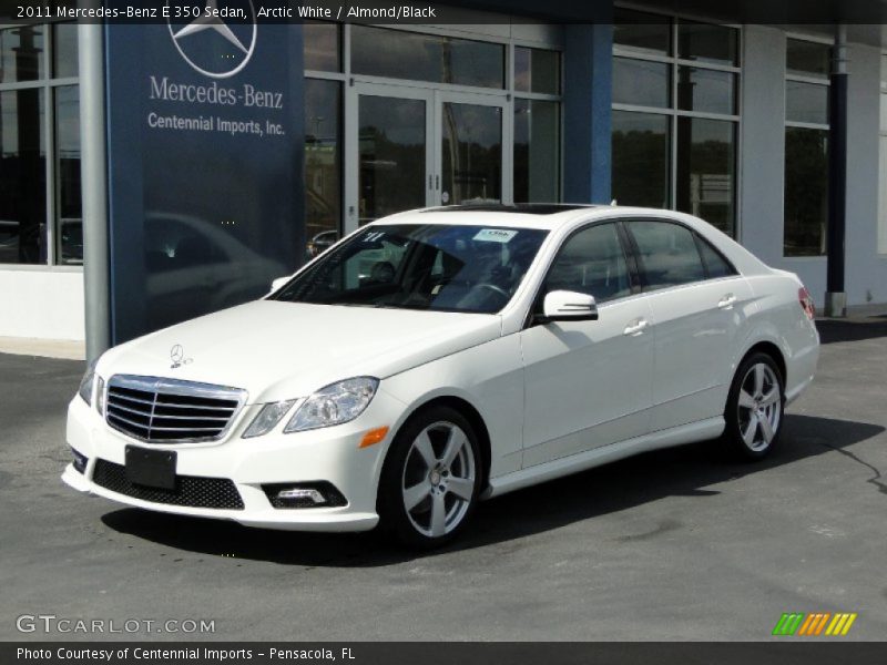 Arctic White / Almond/Black 2011 Mercedes-Benz E 350 Sedan