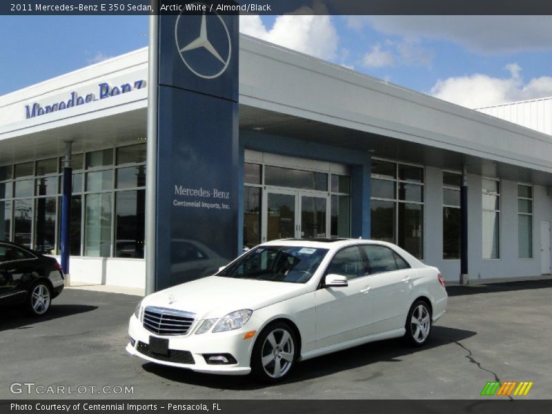 Arctic White / Almond/Black 2011 Mercedes-Benz E 350 Sedan