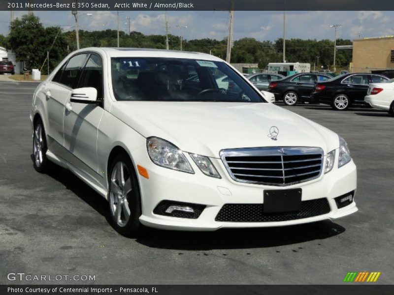 Arctic White / Almond/Black 2011 Mercedes-Benz E 350 Sedan