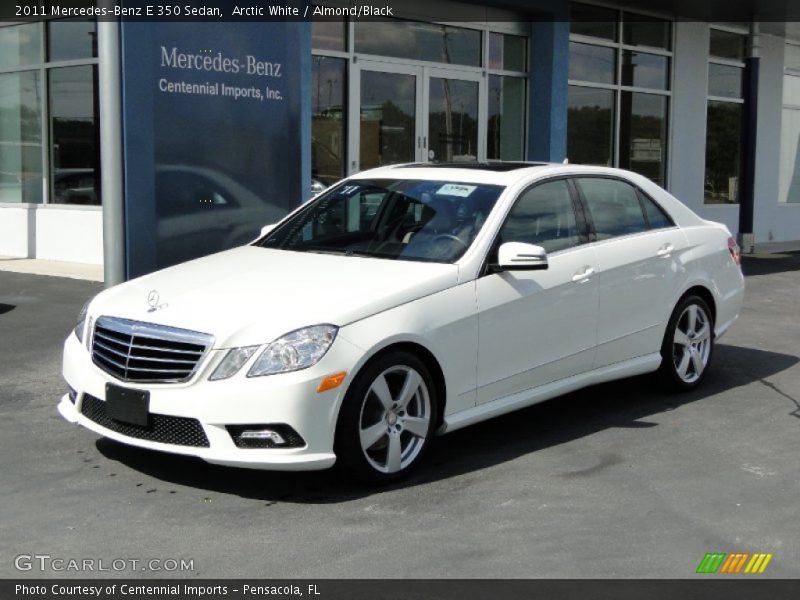 Arctic White / Almond/Black 2011 Mercedes-Benz E 350 Sedan