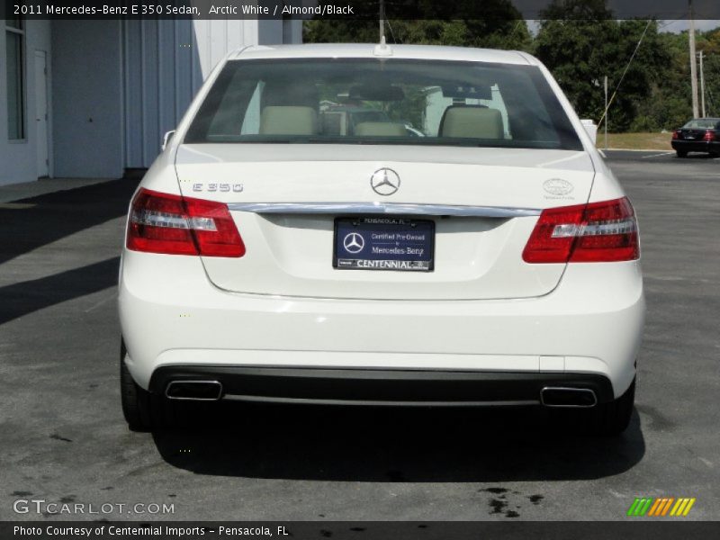 Arctic White / Almond/Black 2011 Mercedes-Benz E 350 Sedan