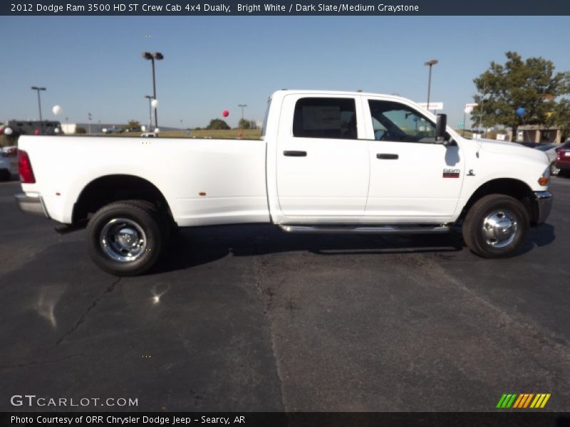 Bright White / Dark Slate/Medium Graystone 2012 Dodge Ram 3500 HD ST Crew Cab 4x4 Dually