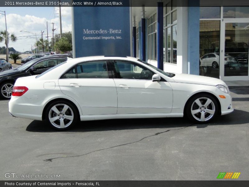 Arctic White / Almond/Black 2011 Mercedes-Benz E 350 Sedan