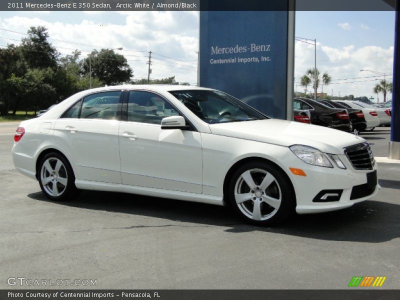 Arctic White / Almond/Black 2011 Mercedes-Benz E 350 Sedan