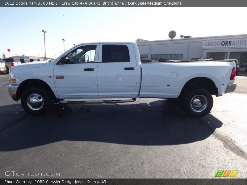 Bright White / Dark Slate/Medium Graystone 2012 Dodge Ram 3500 HD ST Crew Cab 4x4 Dually