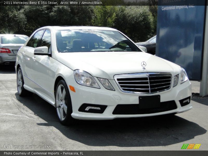 Arctic White / Almond/Black 2011 Mercedes-Benz E 350 Sedan