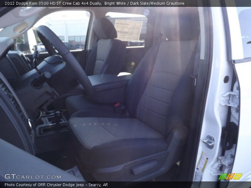 Bright White / Dark Slate/Medium Graystone 2012 Dodge Ram 3500 HD ST Crew Cab 4x4 Dually