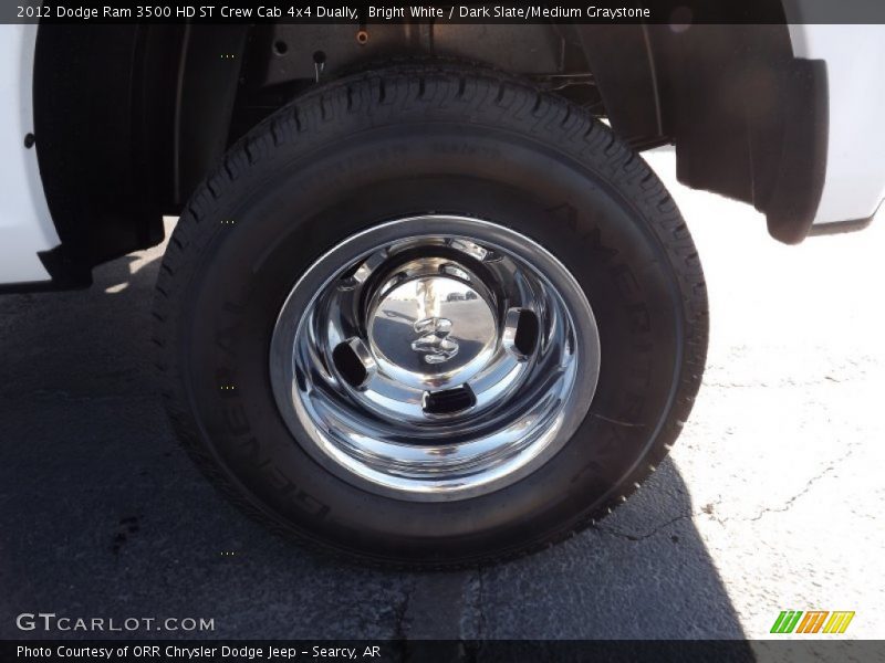 Bright White / Dark Slate/Medium Graystone 2012 Dodge Ram 3500 HD ST Crew Cab 4x4 Dually
