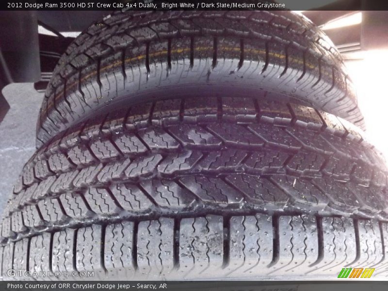 Bright White / Dark Slate/Medium Graystone 2012 Dodge Ram 3500 HD ST Crew Cab 4x4 Dually