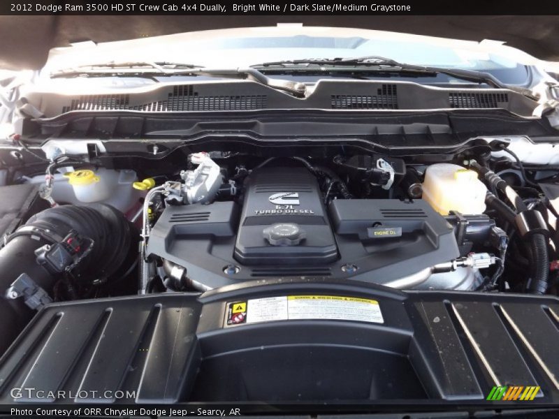  2012 Ram 3500 HD ST Crew Cab 4x4 Dually Engine - 6.7 Liter OHV 24-Valve Cummins VGT Turbo-Diesel Inline 6 Cylinder