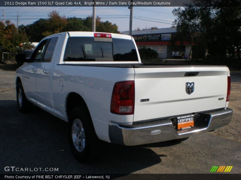 Bright White / Dark Slate Gray/Medium Graystone 2011 Dodge Ram 1500 SLT Quad Cab 4x4