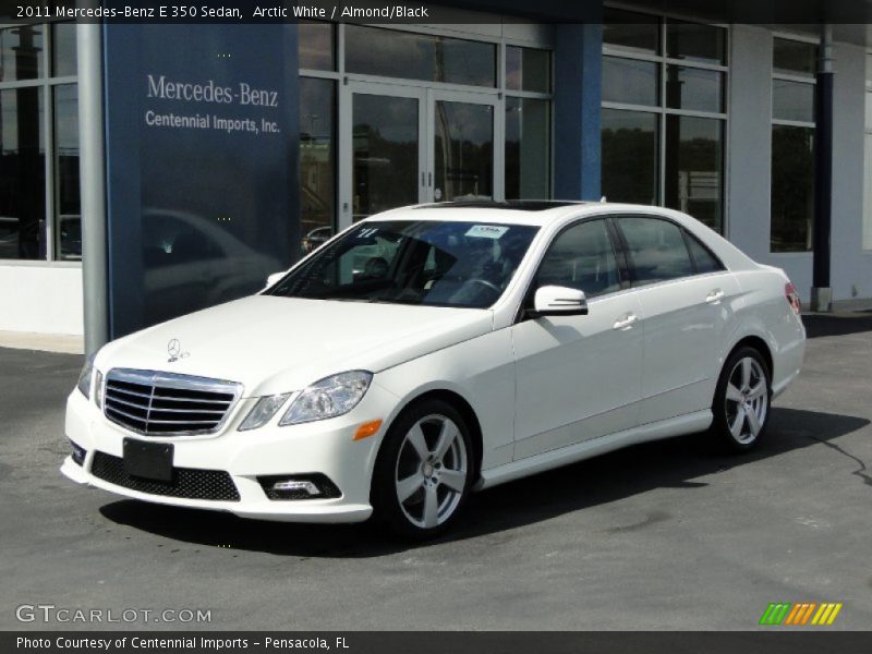 Arctic White / Almond/Black 2011 Mercedes-Benz E 350 Sedan