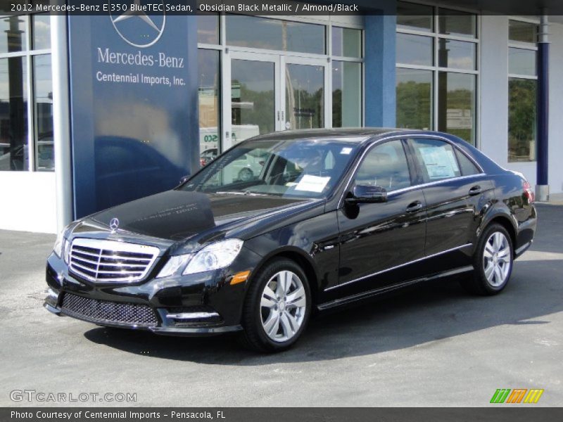 Obsidian Black Metallic / Almond/Black 2012 Mercedes-Benz E 350 BlueTEC Sedan