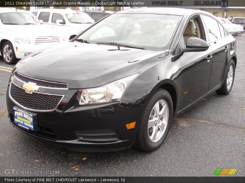 Black Granite Metallic / Cocoa/Light Neutral Leather 2011 Chevrolet Cruze LT