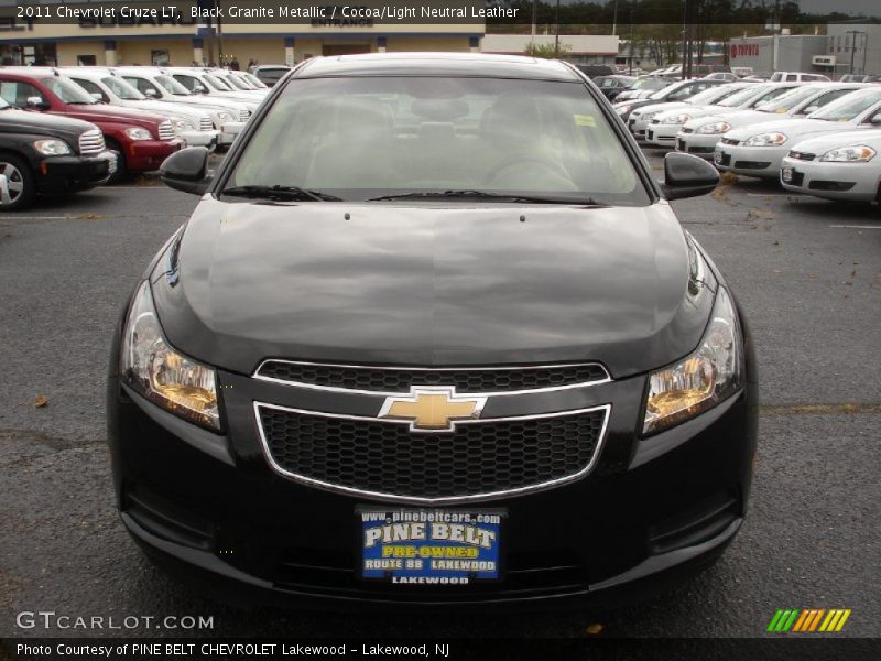 Black Granite Metallic / Cocoa/Light Neutral Leather 2011 Chevrolet Cruze LT