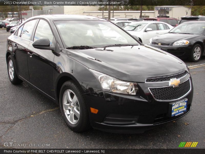 Black Granite Metallic / Cocoa/Light Neutral Leather 2011 Chevrolet Cruze LT