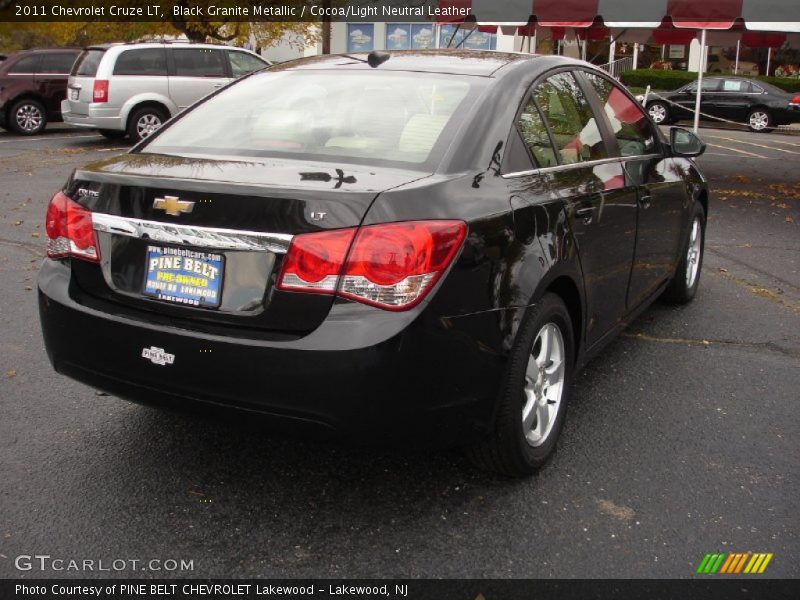 Black Granite Metallic / Cocoa/Light Neutral Leather 2011 Chevrolet Cruze LT