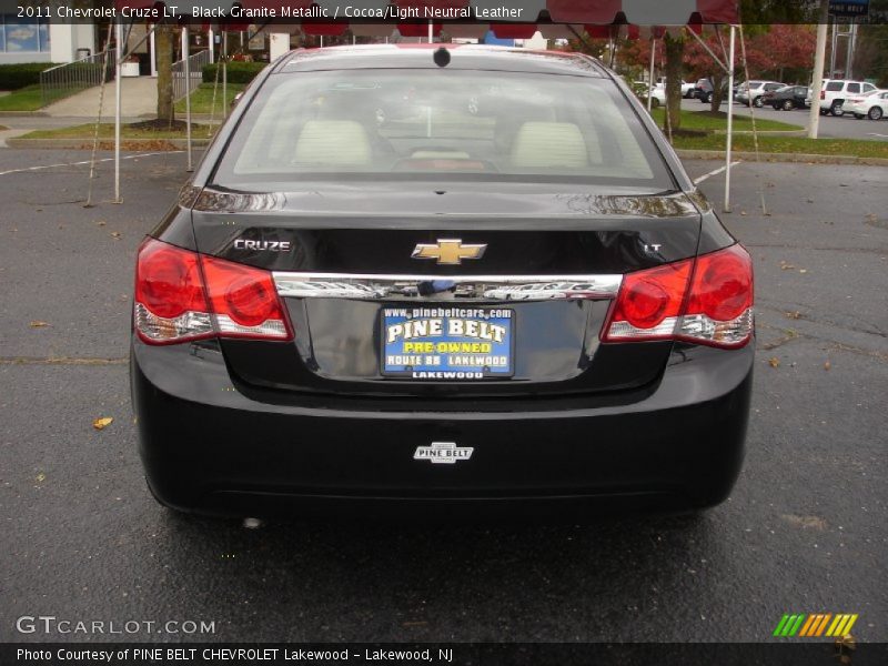 Black Granite Metallic / Cocoa/Light Neutral Leather 2011 Chevrolet Cruze LT