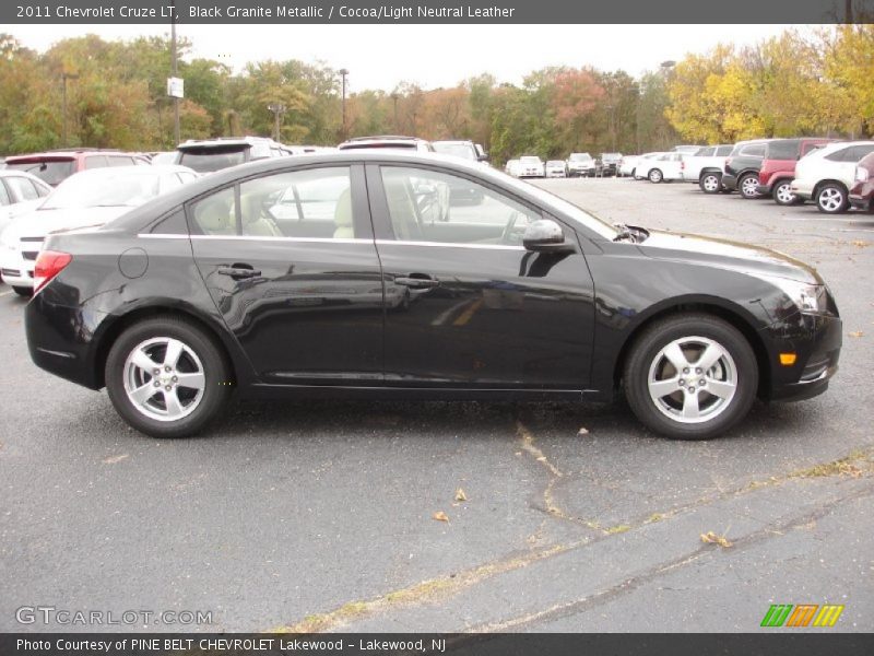Black Granite Metallic / Cocoa/Light Neutral Leather 2011 Chevrolet Cruze LT