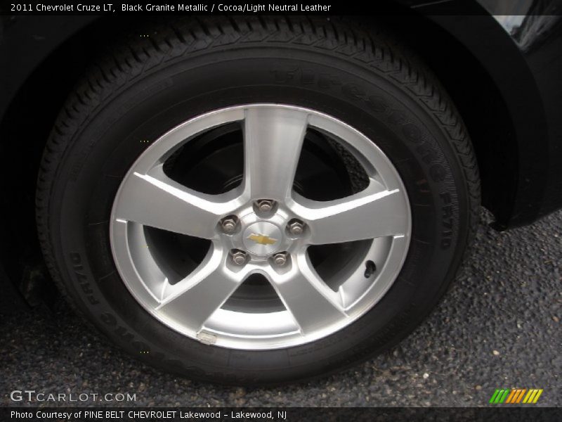 Black Granite Metallic / Cocoa/Light Neutral Leather 2011 Chevrolet Cruze LT