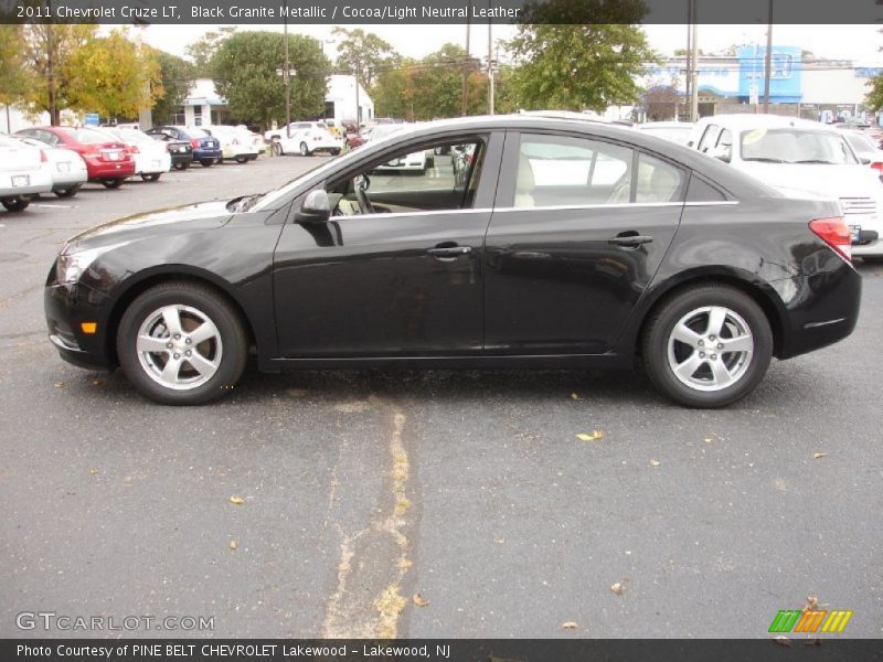 Black Granite Metallic / Cocoa/Light Neutral Leather 2011 Chevrolet Cruze LT