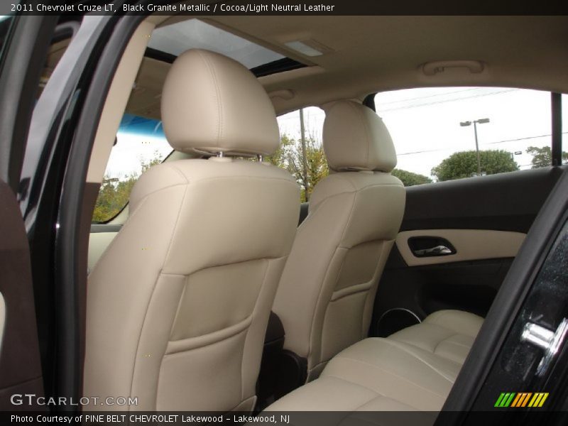 Black Granite Metallic / Cocoa/Light Neutral Leather 2011 Chevrolet Cruze LT