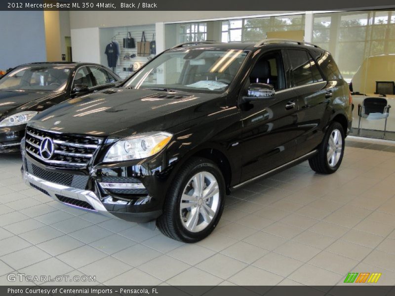 Black / Black 2012 Mercedes-Benz ML 350 4Matic
