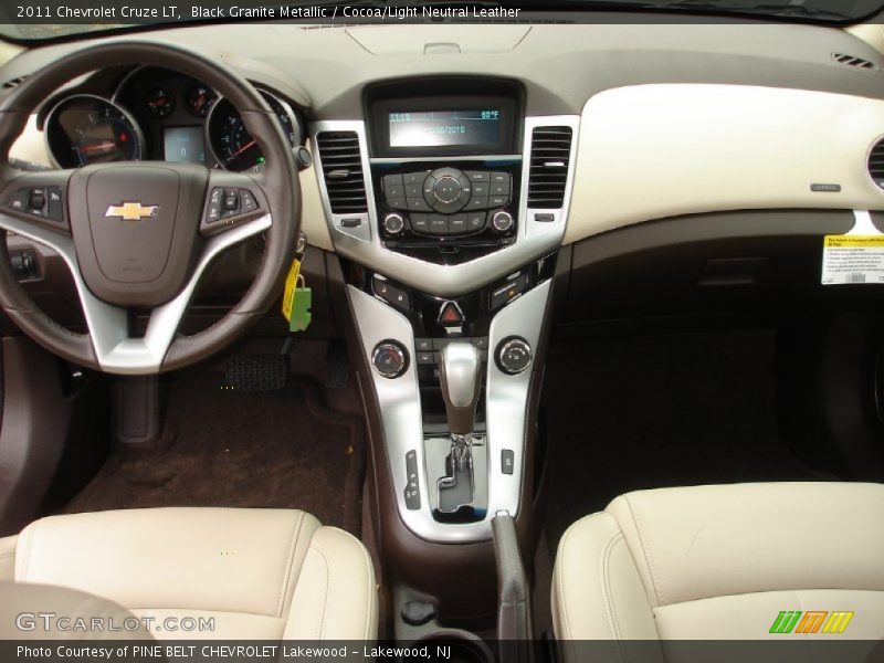 Black Granite Metallic / Cocoa/Light Neutral Leather 2011 Chevrolet Cruze LT