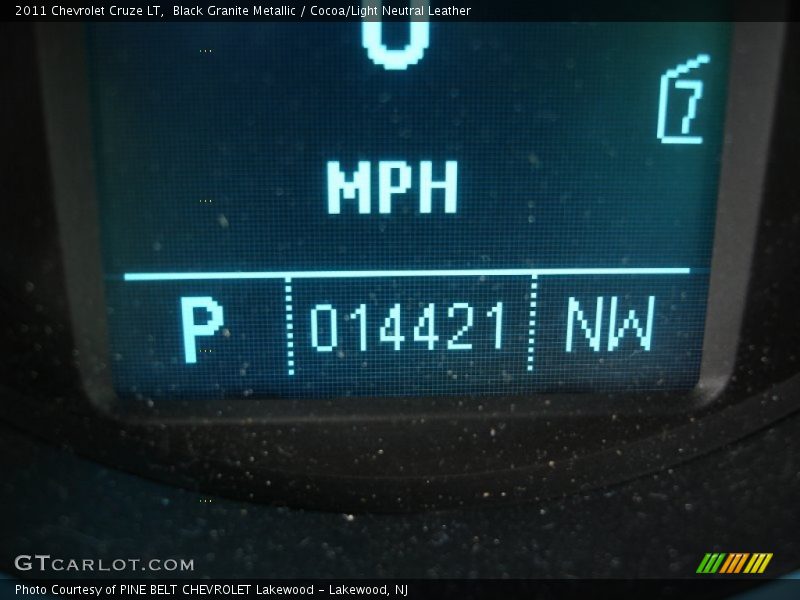 Black Granite Metallic / Cocoa/Light Neutral Leather 2011 Chevrolet Cruze LT