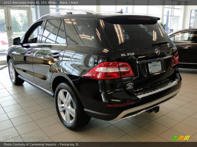 Black / Black 2012 Mercedes-Benz ML 350 4Matic
