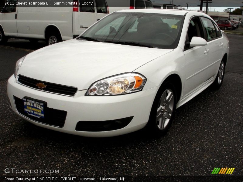 Summit White / Ebony 2011 Chevrolet Impala LT