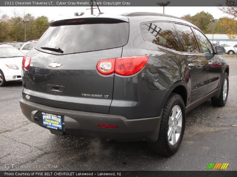 Cyber Gray Metallic / Dark Gray/Light Gray 2011 Chevrolet Traverse LT