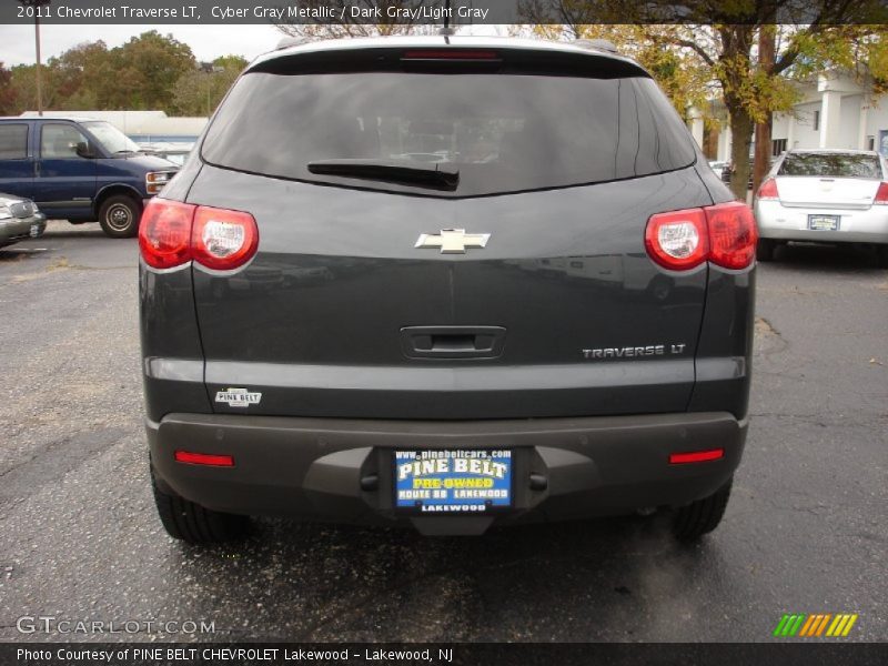 Cyber Gray Metallic / Dark Gray/Light Gray 2011 Chevrolet Traverse LT