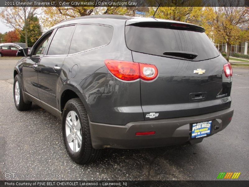 Cyber Gray Metallic / Dark Gray/Light Gray 2011 Chevrolet Traverse LT