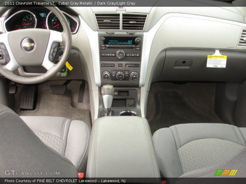 Cyber Gray Metallic / Dark Gray/Light Gray 2011 Chevrolet Traverse LT