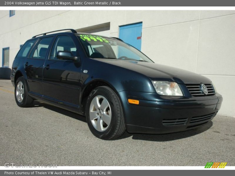 Baltic Green Metallic / Black 2004 Volkswagen Jetta GLS TDI Wagon