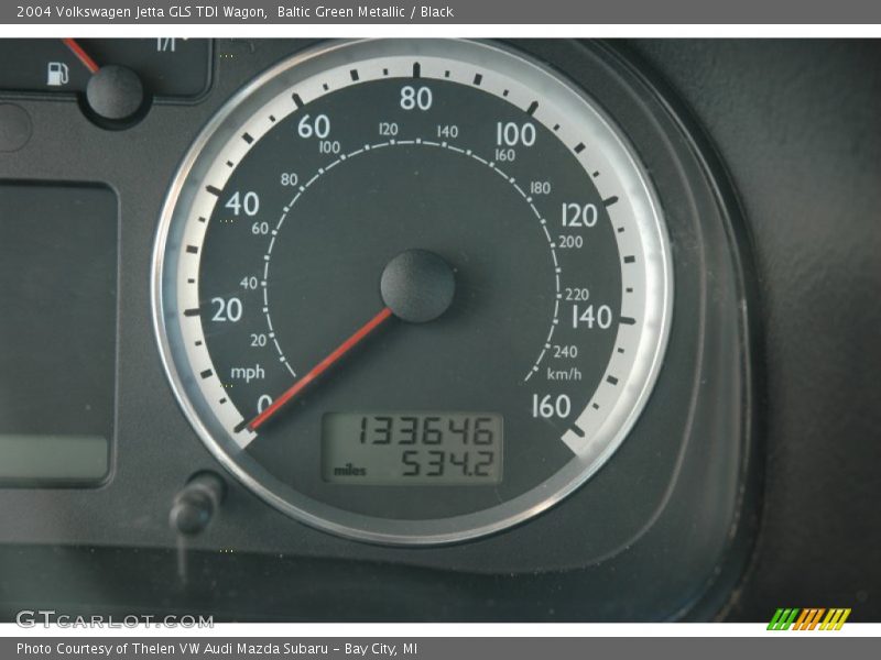 Baltic Green Metallic / Black 2004 Volkswagen Jetta GLS TDI Wagon
