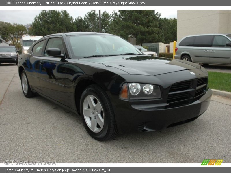 Brilliant Black Crystal Pearl / Dark Slate Gray/Light Slate Gray 2007 Dodge Charger