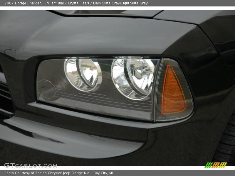 Brilliant Black Crystal Pearl / Dark Slate Gray/Light Slate Gray 2007 Dodge Charger
