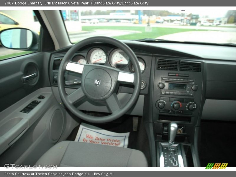 Brilliant Black Crystal Pearl / Dark Slate Gray/Light Slate Gray 2007 Dodge Charger