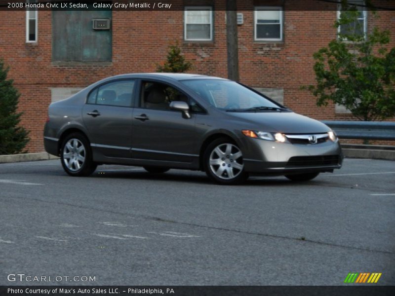 Galaxy Gray Metallic / Gray 2008 Honda Civic LX Sedan