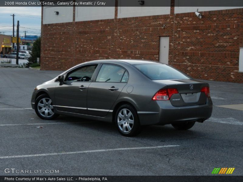 Galaxy Gray Metallic / Gray 2008 Honda Civic LX Sedan