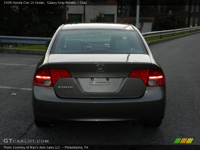 Galaxy Gray Metallic / Gray 2008 Honda Civic LX Sedan