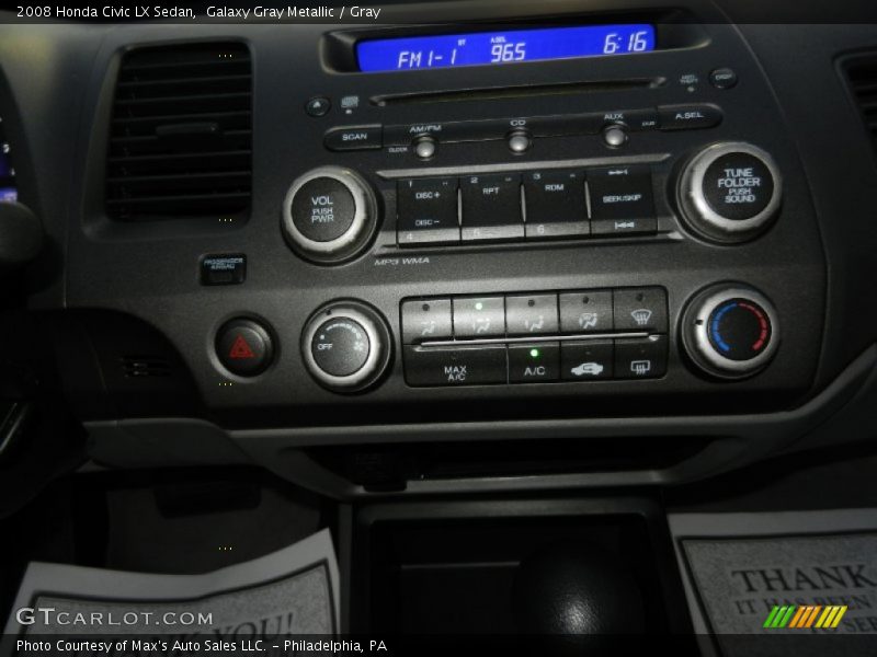 Galaxy Gray Metallic / Gray 2008 Honda Civic LX Sedan
