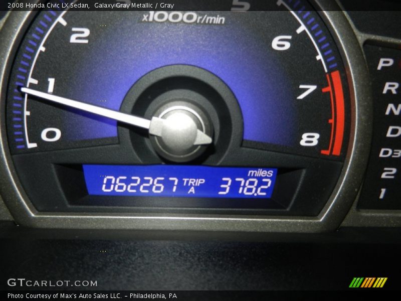 Galaxy Gray Metallic / Gray 2008 Honda Civic LX Sedan