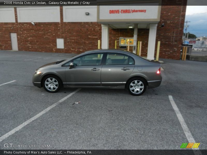 Galaxy Gray Metallic / Gray 2008 Honda Civic LX Sedan
